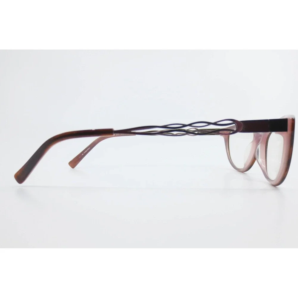 Harley-Davidson HD 513 DPK Dark Pink Brown Cat Eye Eyeglass Frames 51-17-135